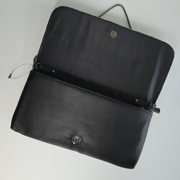 Banana Republic Sofie Beaded Clutch Black and Silver - Like New